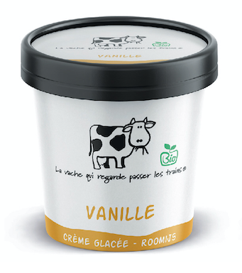 La Vache Vanille crème glacée bio 125ml